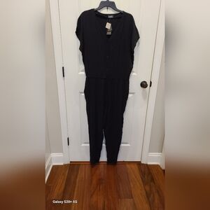 Black Linen Jumpsuit